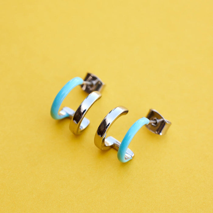 Double Hoop Huggie Earrings PuraVida