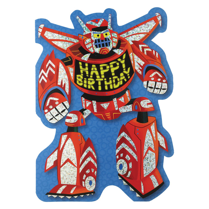 Robot Birthday Foil Card