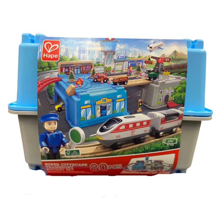 Hape Super Cityscape Transport Bucket Set