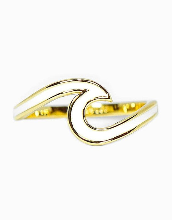 Enameled Wave Gold Ring PuraVida