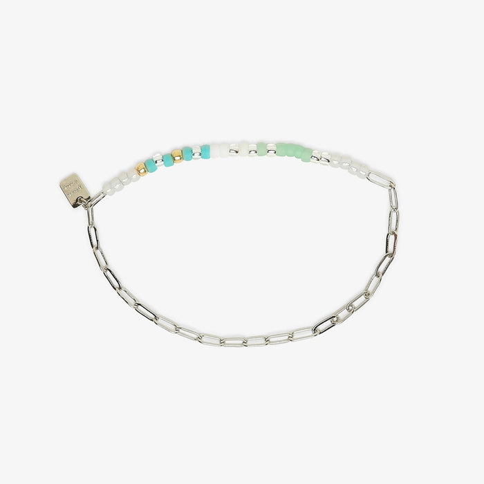Seabright Stretch Bead and Chain Bracelet