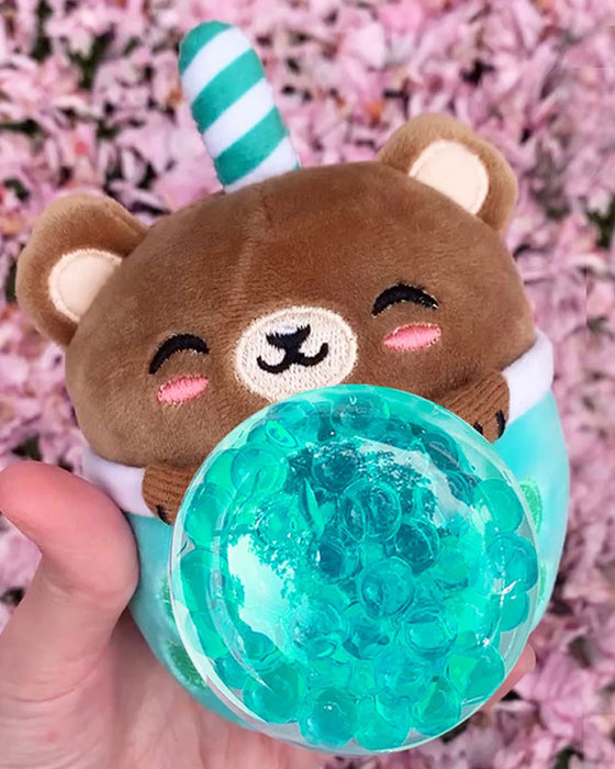 PBJ Bubble Tea Bear Squishy Toy