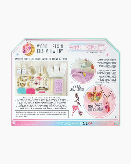Wood and Resin Charm Kit