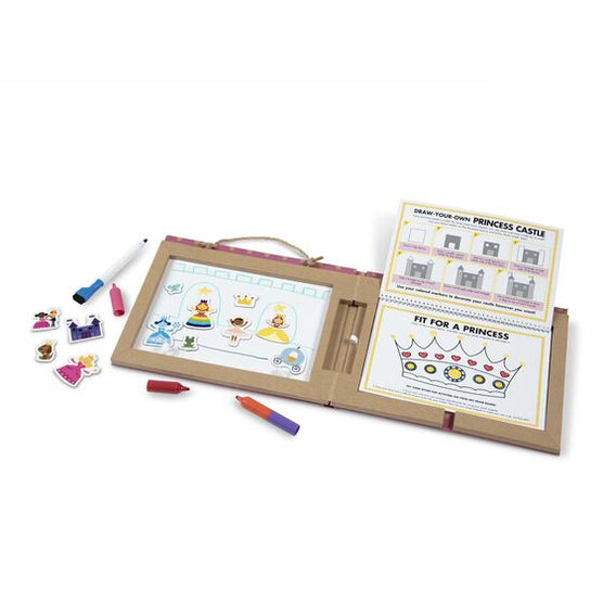 Natural Play: Play, Draw, Create Reusable Drawing & Magnet Kit - Princesses