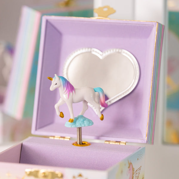 Unicorn Square Jewelry Box with 1 Drawer