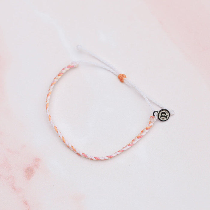 Breast Cancer Awareness Mini Braided Bracelet PuraVida
