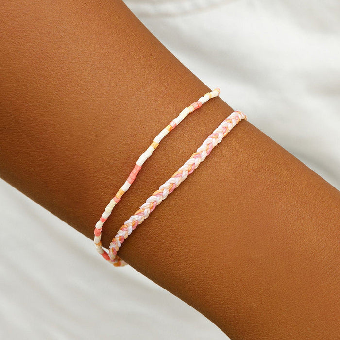 Breast Cancer Awareness Mini Braided Bracelet PuraVida