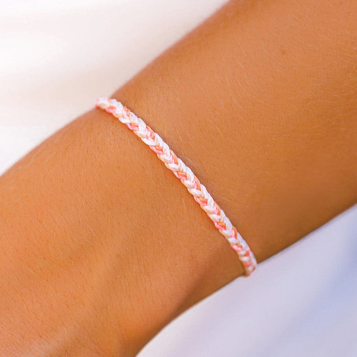 Breast Cancer Awareness Mini Braided Bracelet PuraVida