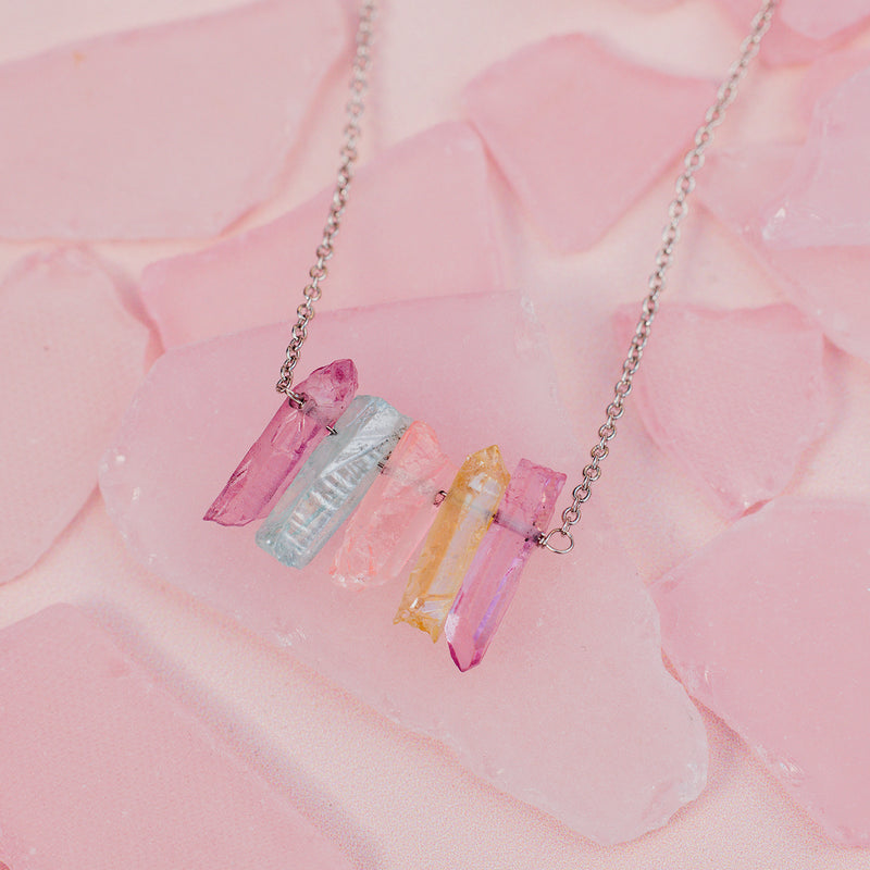 Rainbow Crystal Necklace PuraVida