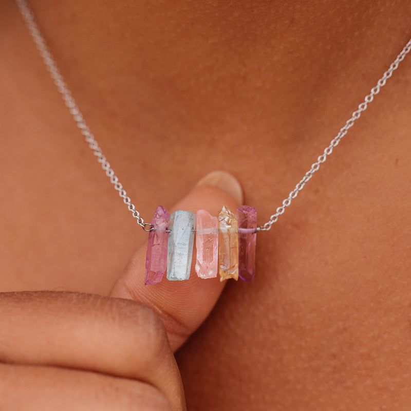 Rainbow Crystal Necklace PuraVida