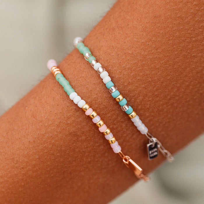 Seabright Stretch Bead and Chain Bracelet