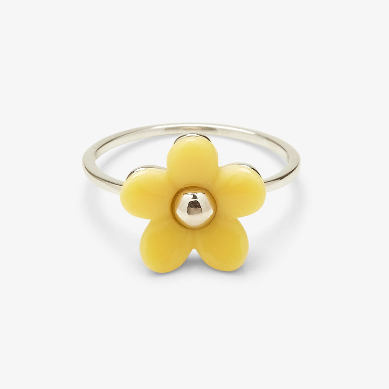 Solstice Enamel Flower PuraVida Ring