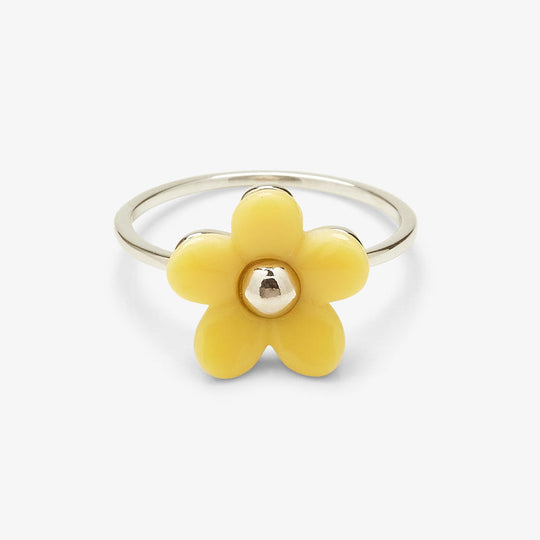 Solstice Enamel Flower PuraVida Ring