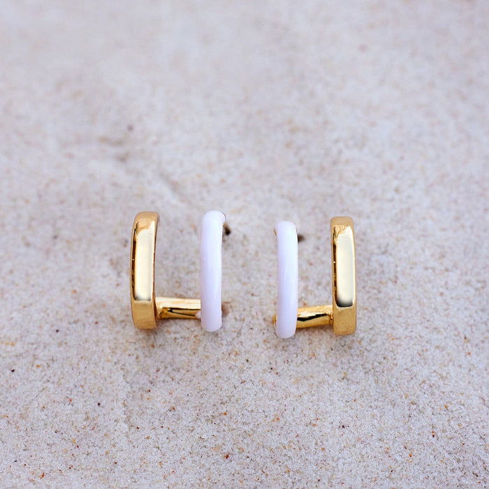 Double Hoop Huggie Earrings PuraVida