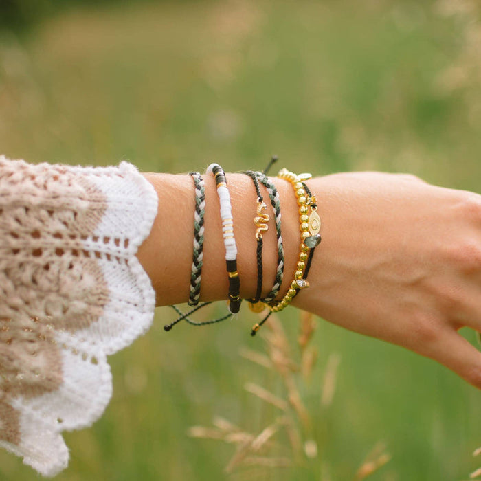 Snake Gold Charm Bracelet PuraVida