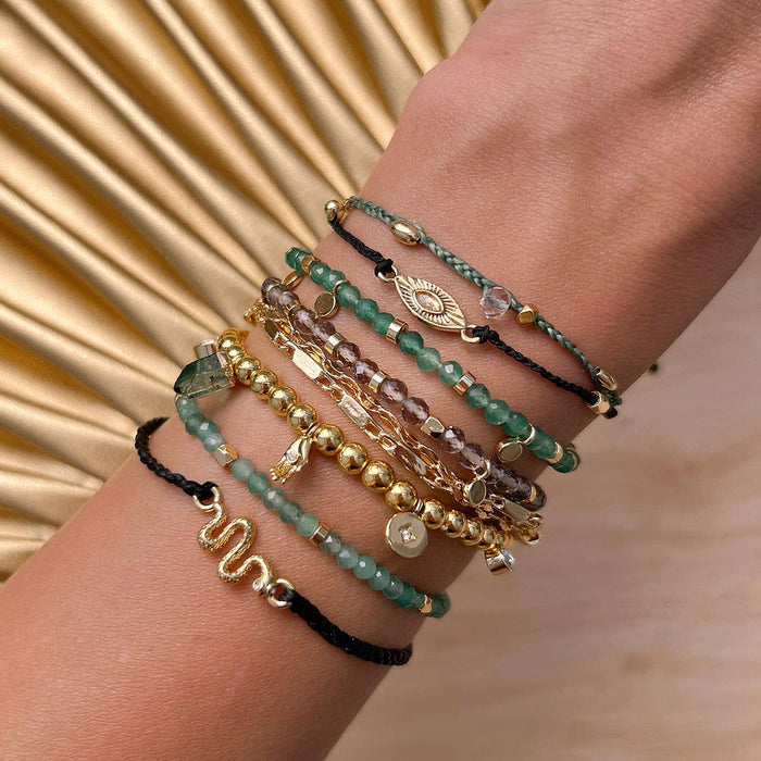 Snake Gold Charm Bracelet PuraVida