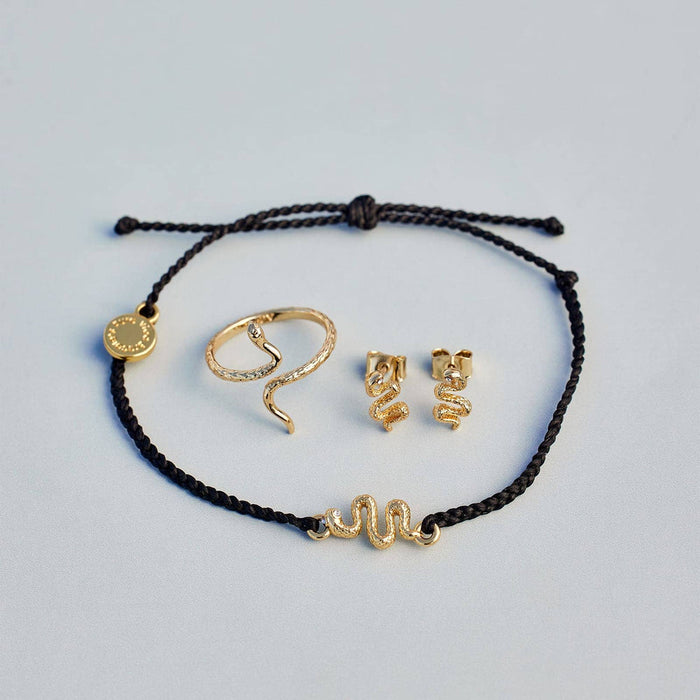 Snake Gold Charm Bracelet PuraVida