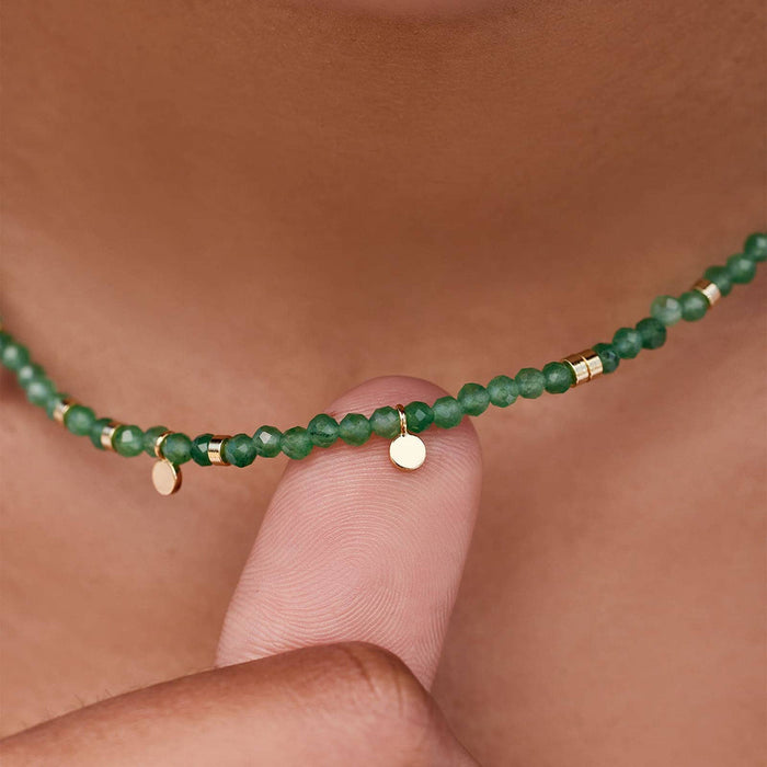 Jade Beaded Choker Necklace PuraVida