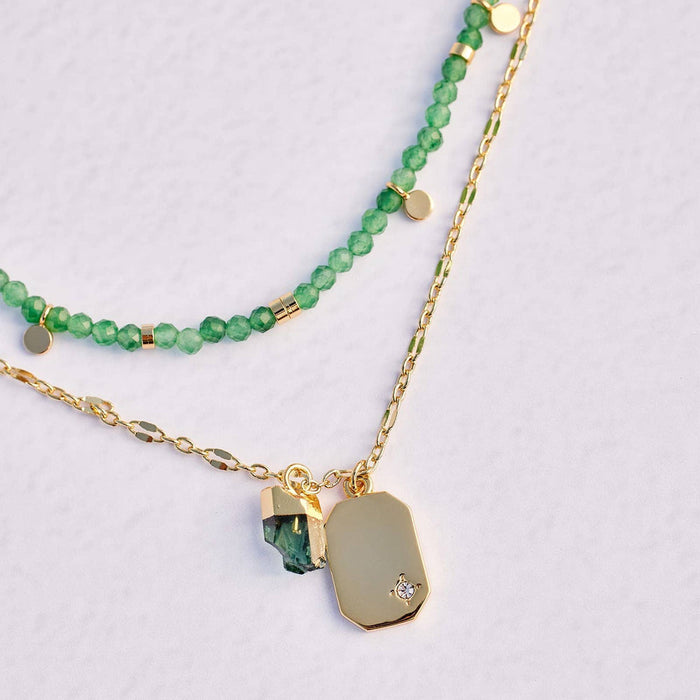 Jade Beaded Choker Necklace PuraVida
