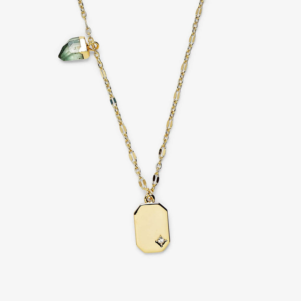 Emerald Quartz Pendant Necklace PuraVida