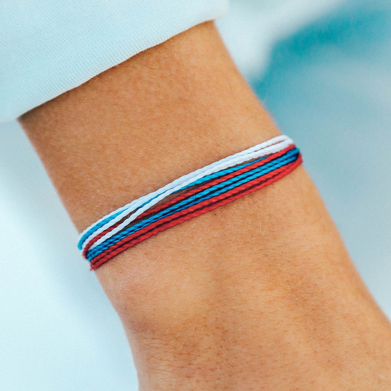 Red White and Blue PuraVida Bracelet