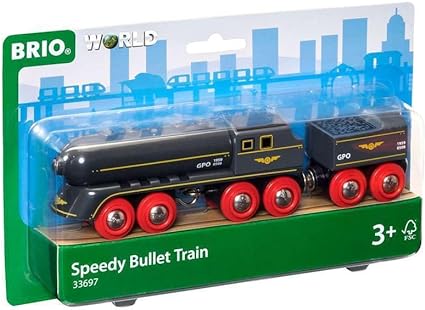 BRIO Speedy Bullet Train - Engaging 2-Piece Wooden Toy Train