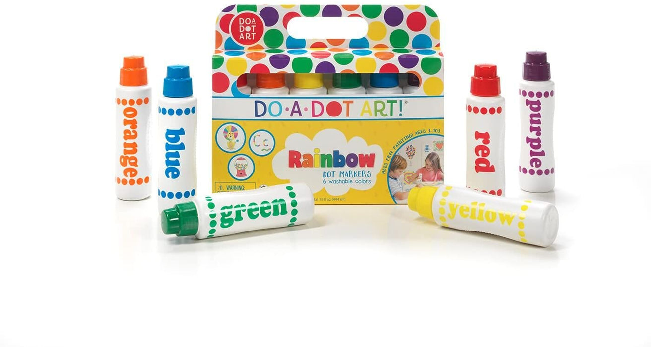 Rainbow 6 Pack Dot Markers
