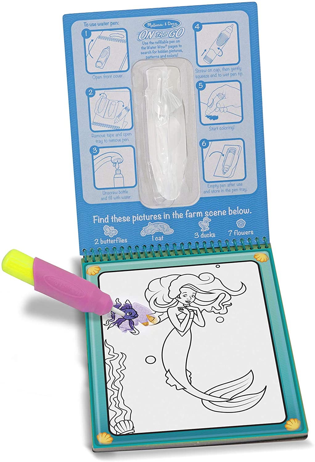 Water Wow! Reusable Water-Reveal Activity Pad - Fairy Tale