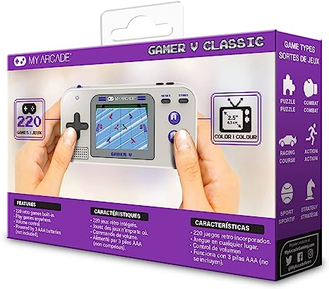 My Arcade Gamer V Classic 220-in-1 Handheld Video Game