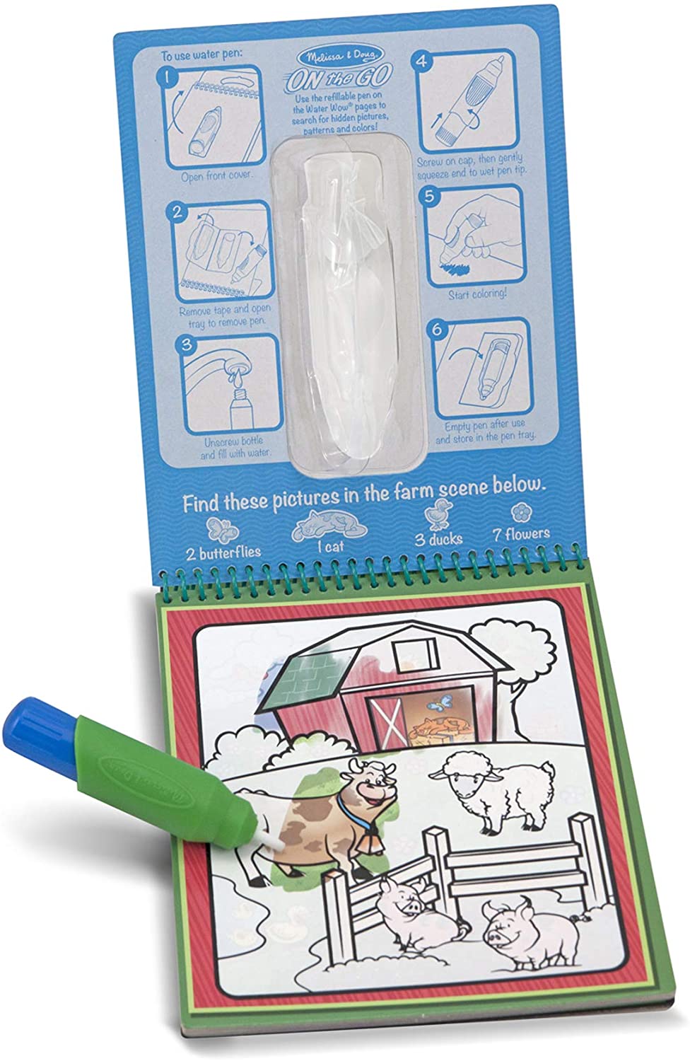 Water Wow! Reusable Water-Reveal Activity Pad - Animals