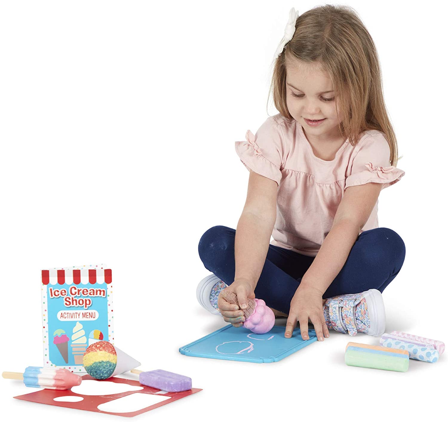 Ice Cream Shop Chalk Play Set