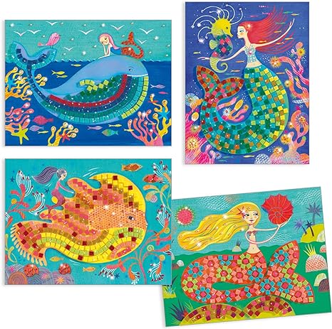 The Mermaid's Song Sticker and Jewel Mosaic Craft Kit