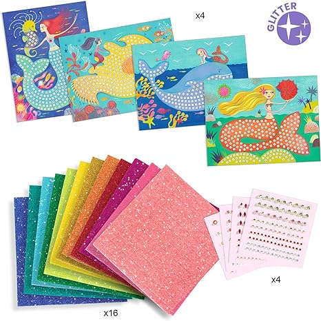 The Mermaid's Song Sticker and Jewel Mosaic Craft Kit