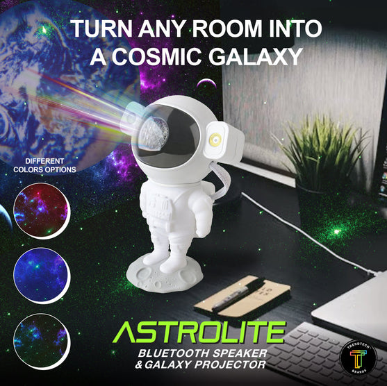 Astronaut LED Projector & Bluetooth Speaker