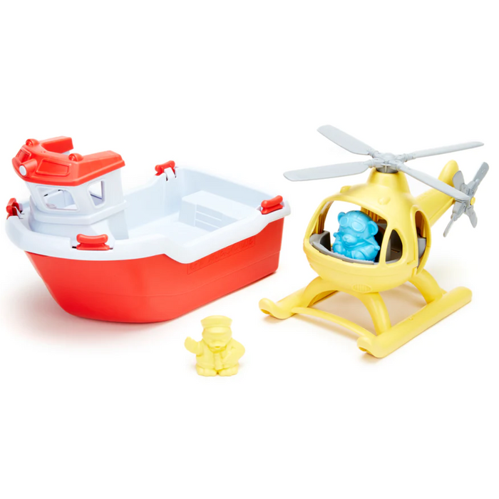 Rescue Boat & Helicopter