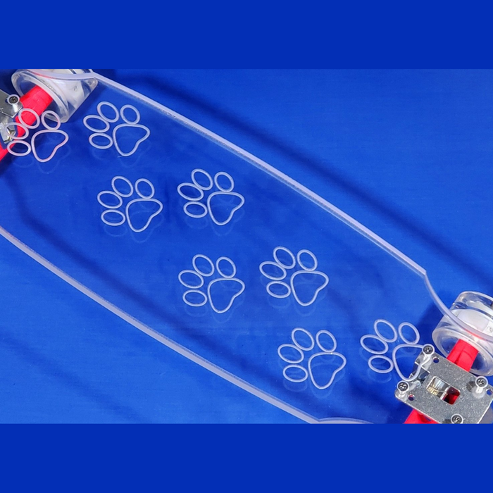 Clear LED Ghost Board Skateboards