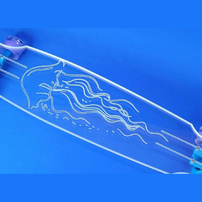 Clear LED Ghost Board Skateboards