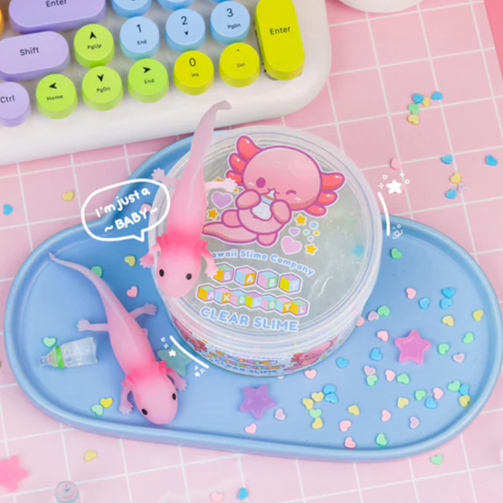 Baby Axolotl Clear Kawaii Slime