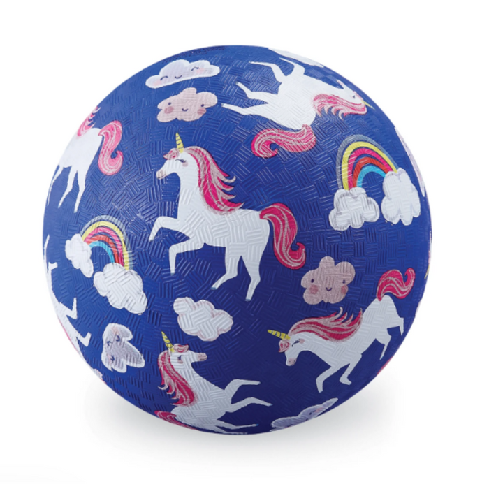 Unicorns Blue - 7" Playground Ball