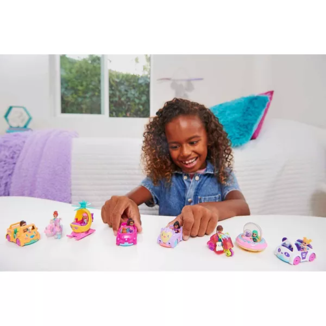 Pollyville Micro Doll with Car & Pet