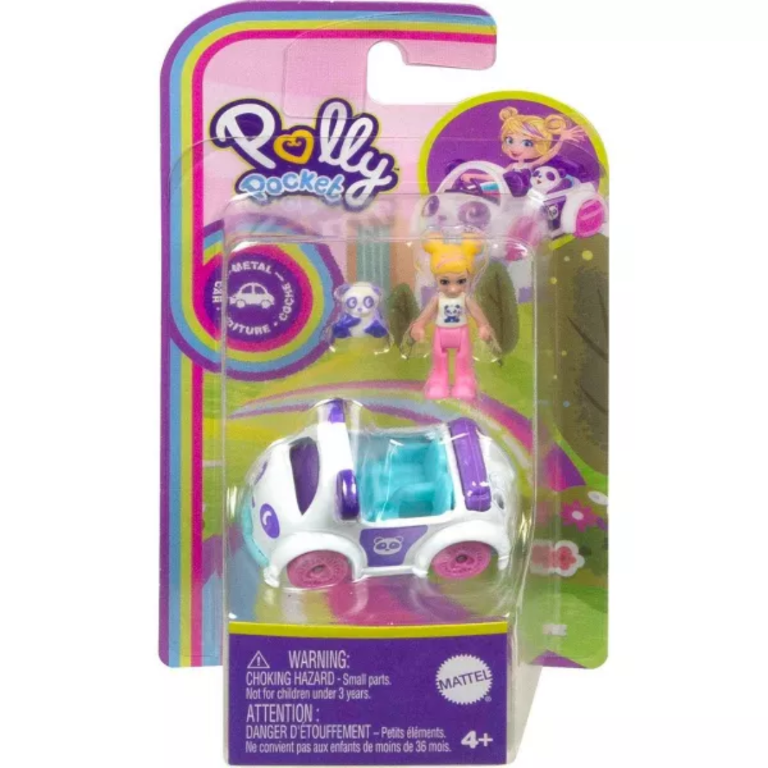 Pollyville Micro Doll with Car & Pet