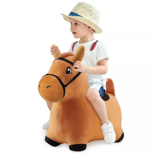 Bouncy Pals Hopping Animal - Bouncy Brown Horse