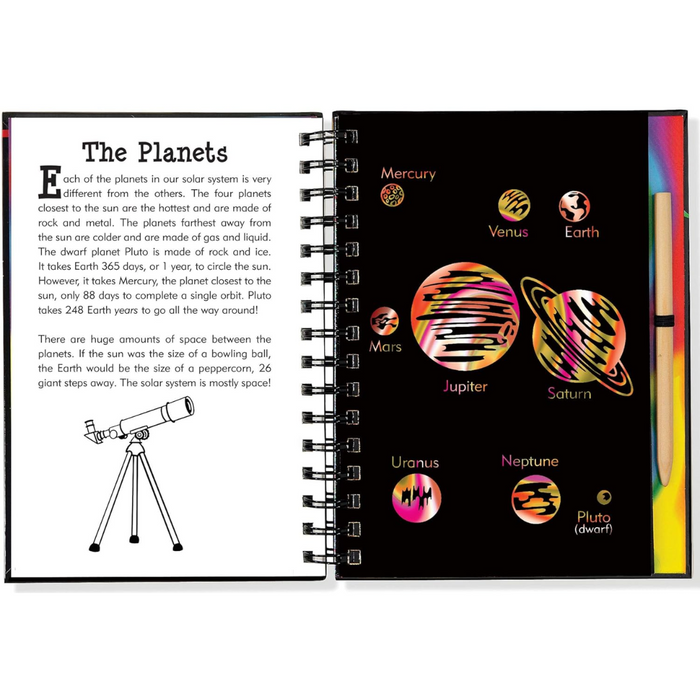 Solar System Scratch and Sketch