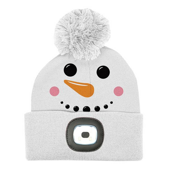 Night Scope Christmas Kids' Rechargeable Pom Hat