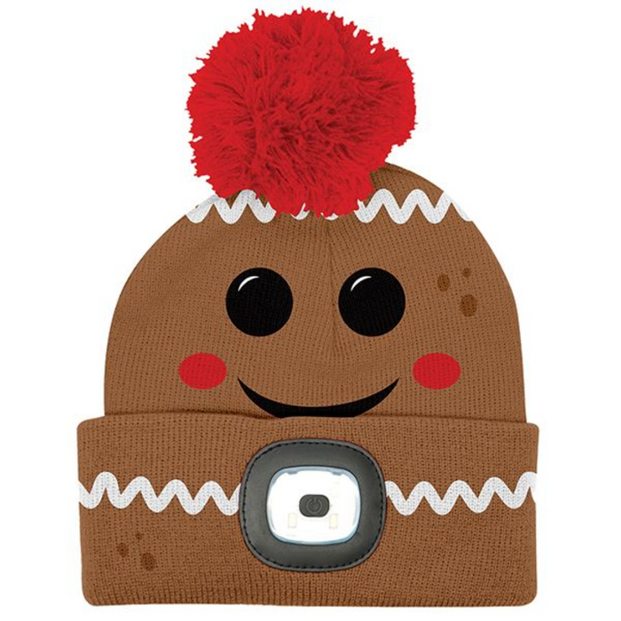 Night Scope Christmas Kids' Rechargeable Pom Hat