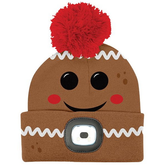 Night Scope Christmas Kids' Rechargeable Pom Hat