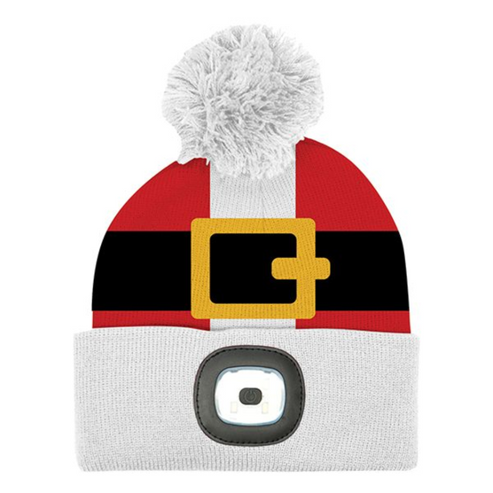 Night Scope Christmas Kids' Rechargeable Pom Hat