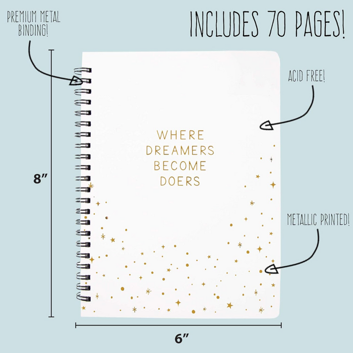 DIY "Where Dreamers Become Doers" Journaling Set
