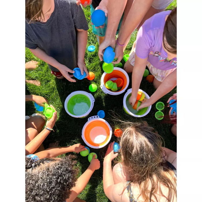 SplatterBallz Reusable Water Balloon Balls with Bucket (6-pack)