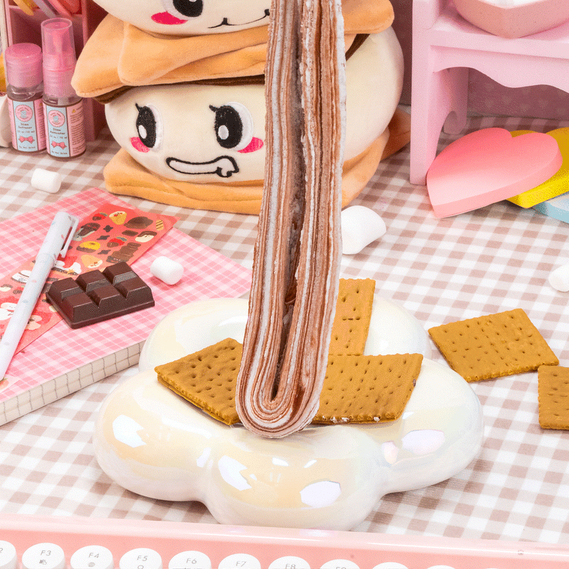 Gooey S'mores Cloud Creme Kawaii Slime
